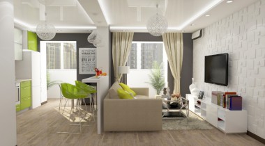 Дизайн интерьера квартиры-студии – фото от MiniReal